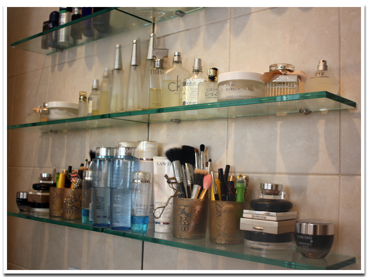 Organizando meus produtos de beauté